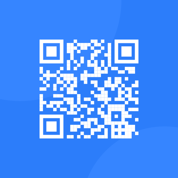 Qr Code Azul e Branco